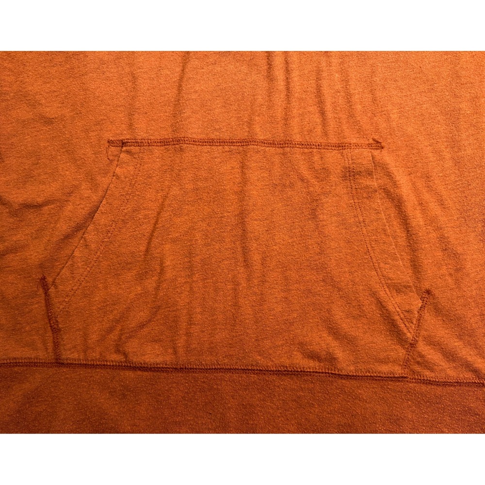 American Eagle Hoodie Mens Medium Rust Orange Seriously Soft Pullover Raglan - Picture 5 of 10